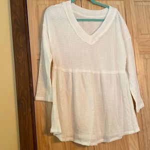 white waffle babydoll never never worn
